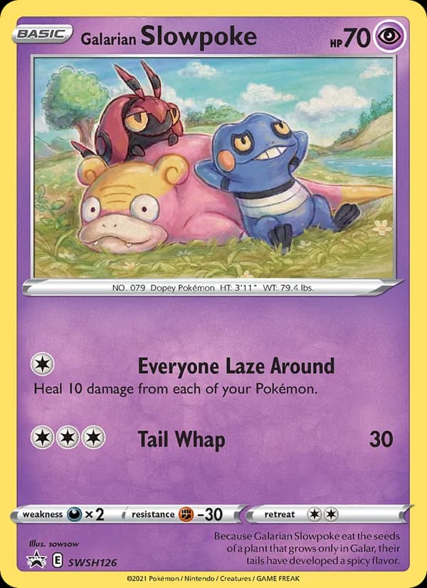 Galarian Slowpoke SWSH126/307, SWSH Black Star Promos