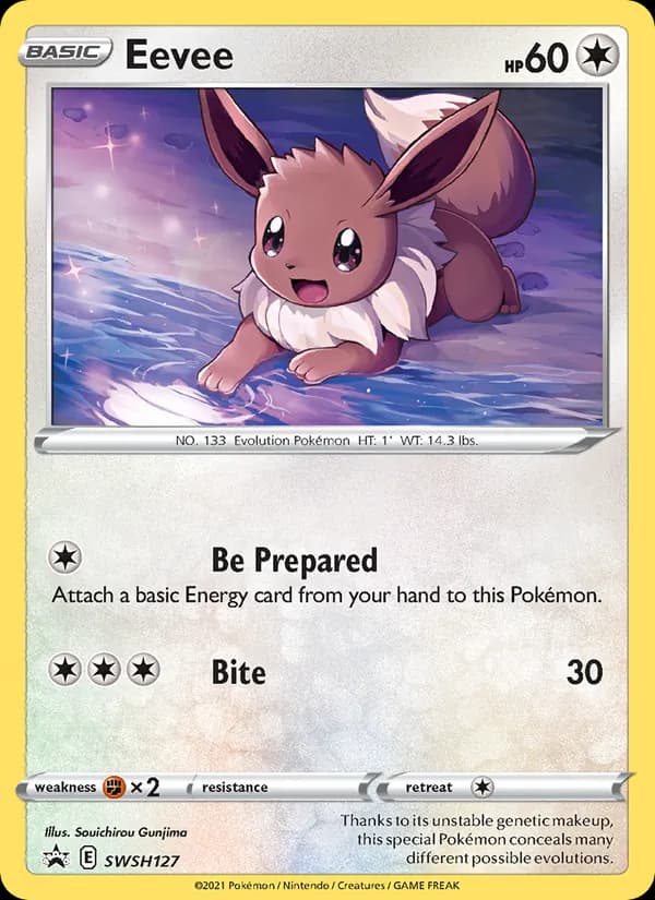 Eevee SWSH127/307, SWSH Black Star Promos