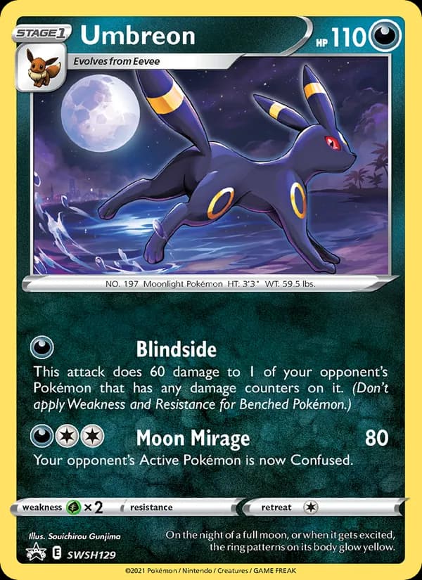 Umbreon SWSH129/307, SWSH Black Star Promos