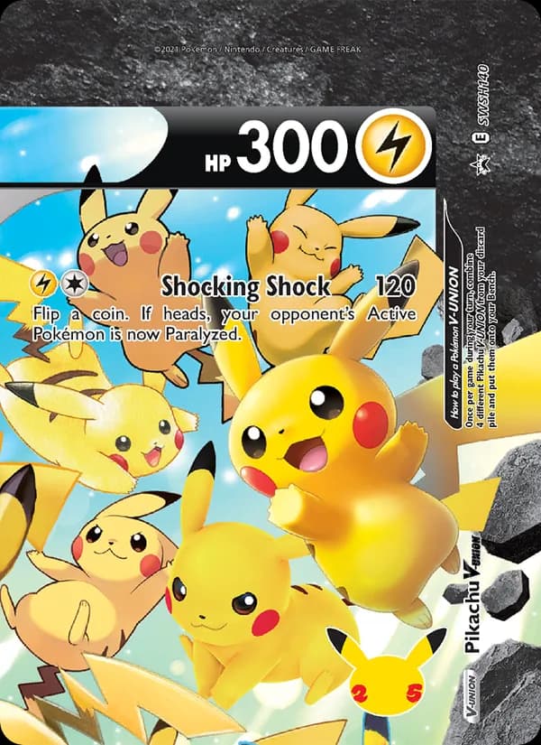 Pikachu V-UNION SWSH140/307, SWSH Black Star Promos