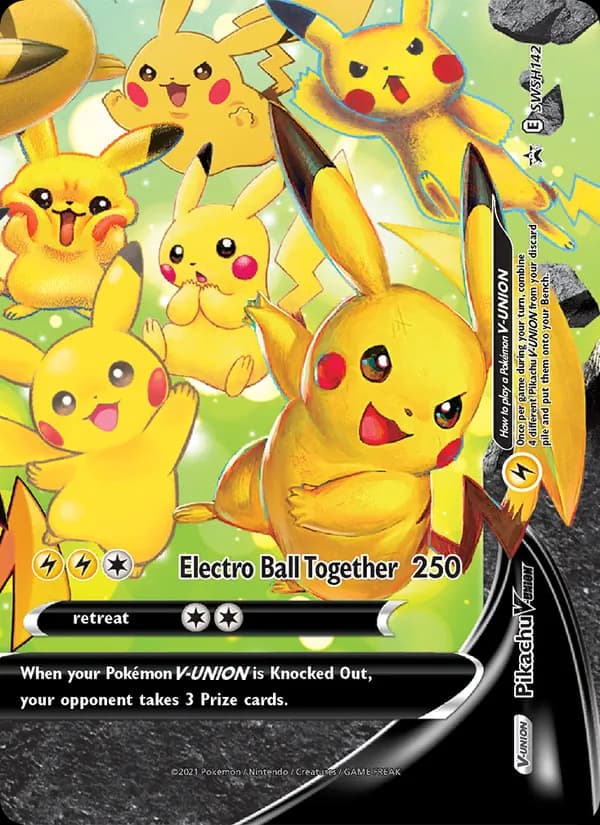 Pikachu V-UNION SWSH142/307, SWSH Black Star Promos