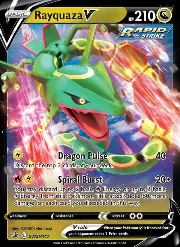 Rayquaza V SWSH147/307, SWSH Black Star Promos