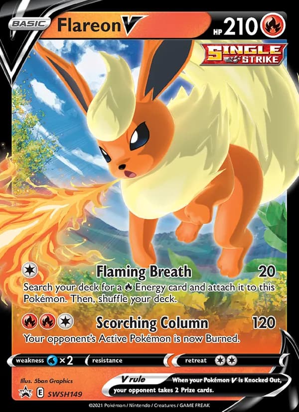 Flareon V SWSH149/307, SWSH Black Star Promos