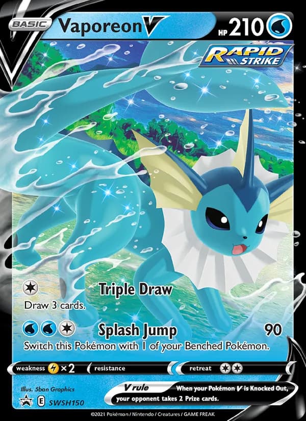 Vaporeon V SWSH150/307, SWSH Black Star Promos