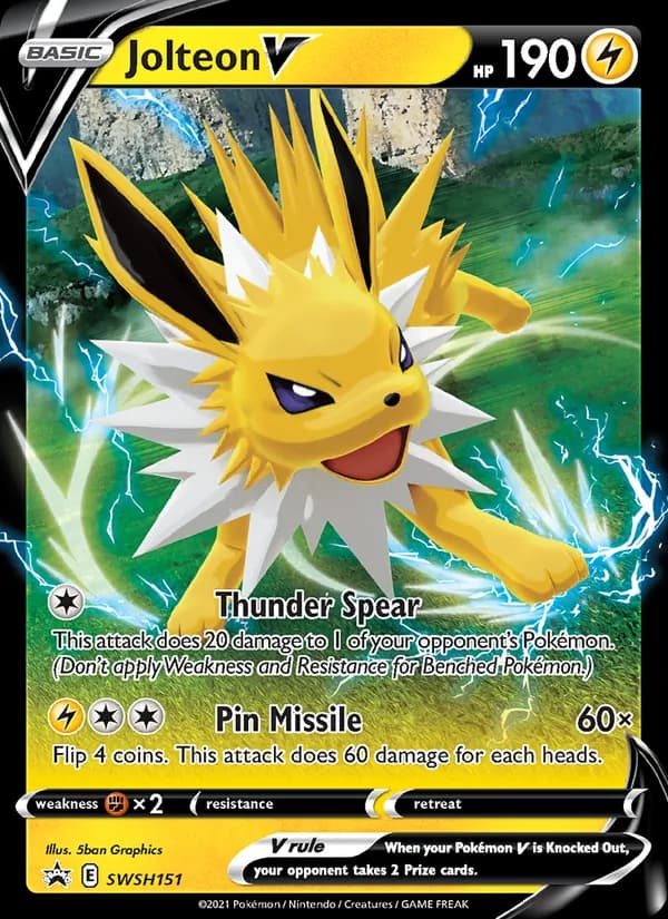 Jolteon V SWSH151/307, SWSH Black Star Promos