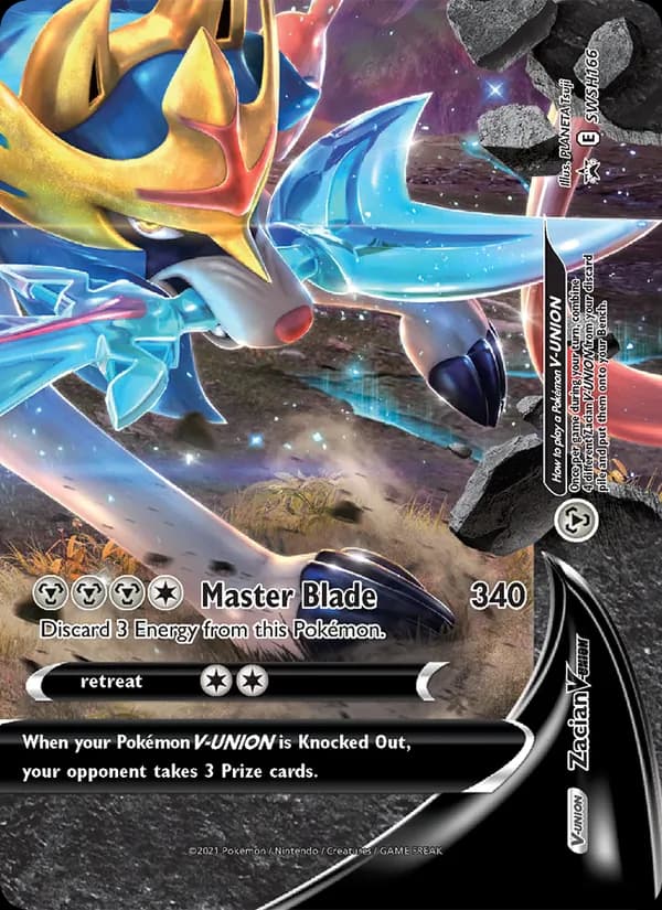 Zacian V-UNION SWSH166/307, SWSH Black Star Promos