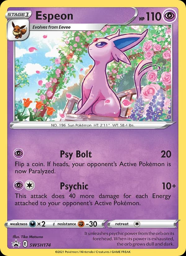 Espeon SWSH174/307, SWSH Black Star Promos