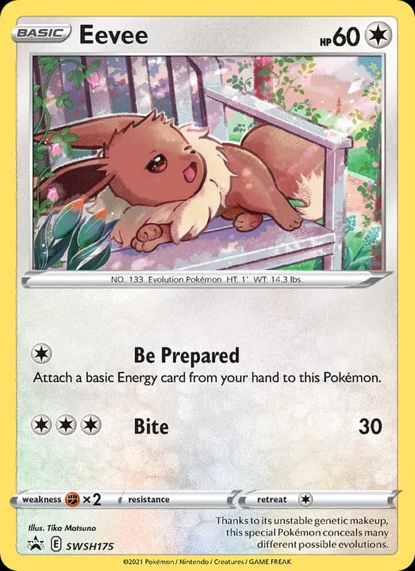 Eevee SWSH175/307, SWSH Black Star Promos