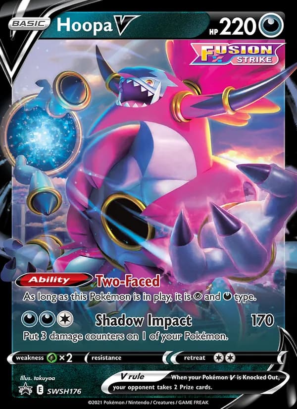Hoopa V SWSH176/307, SWSH Black Star Promos