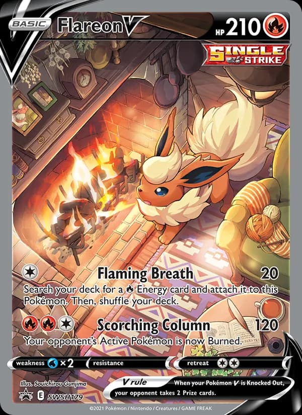 Flareon V SWSH179/307, SWSH Black Star Promos
