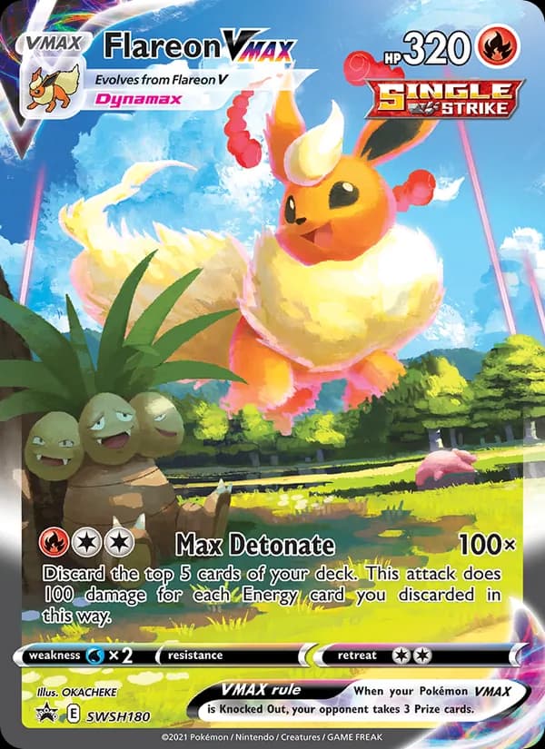 Flareon VMAX SWSH180/307, SWSH Black Star Promos