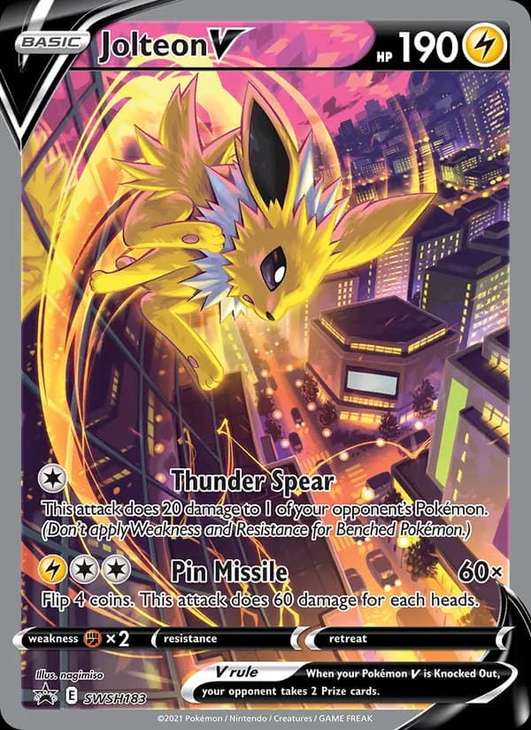 Jolteon V SWSH183/307, SWSH Black Star Promos
