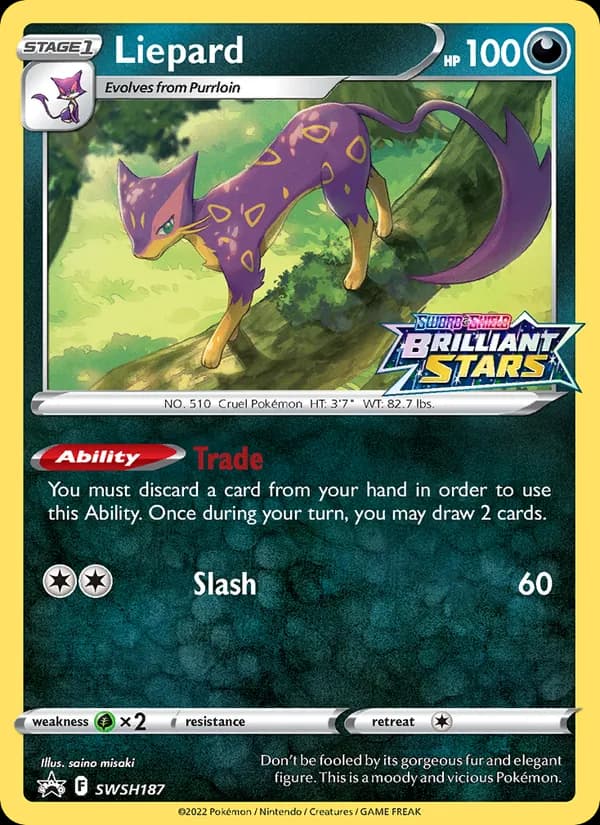 Liepard SWSH187/307, SWSH Black Star Promos
