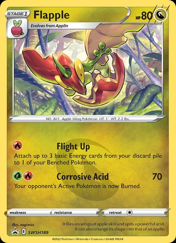 Flapple SWSH189/307, SWSH Black Star Promos