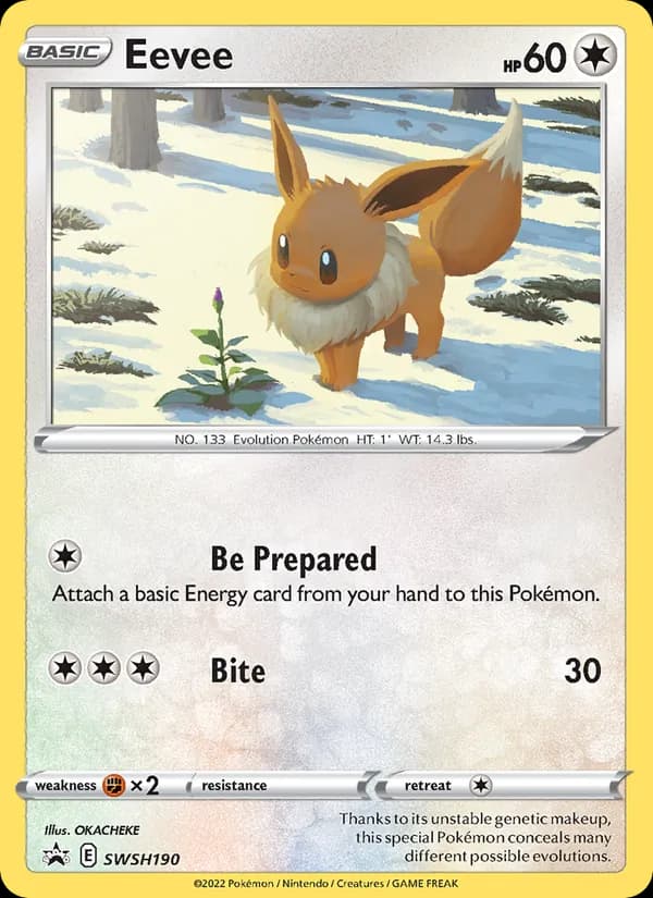 Eevee SWSH190/307, SWSH Black Star Promos