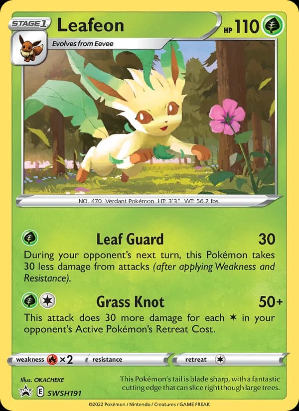 Leafeon SWSH191/307, SWSH Black Star Promos