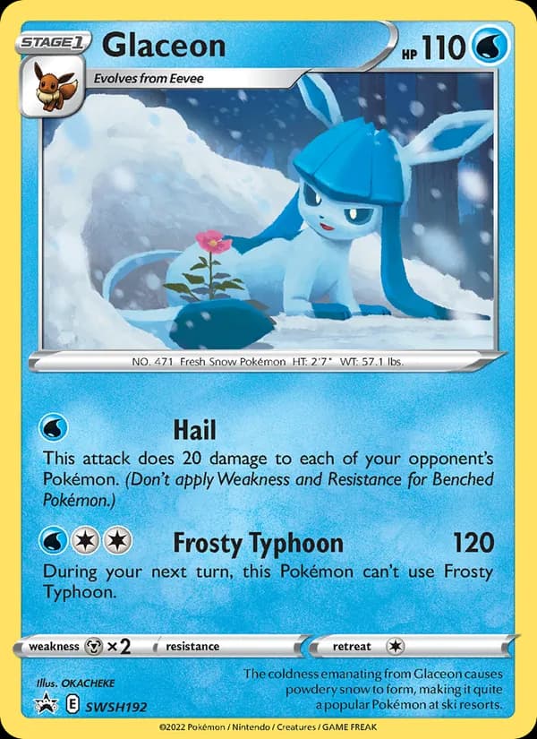 Glaceon SWSH192/307, SWSH Black Star Promos