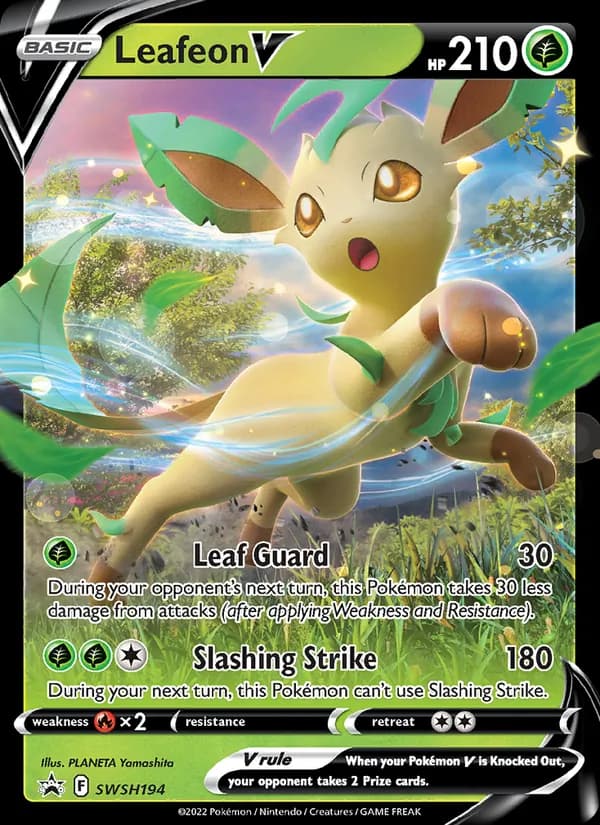 Leafeon V SWSH194/307, SWSH Black Star Promos