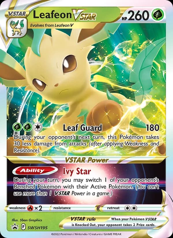 Leafeon VSTAR SWSH195/307, SWSH Black Star Promos