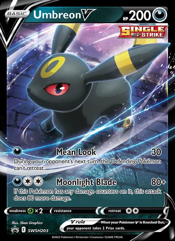 Umbreon V SWSH203/307, SWSH Black Star Promos