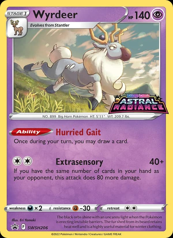 Wyrdeer SWSH206/307, SWSH Black Star Promos