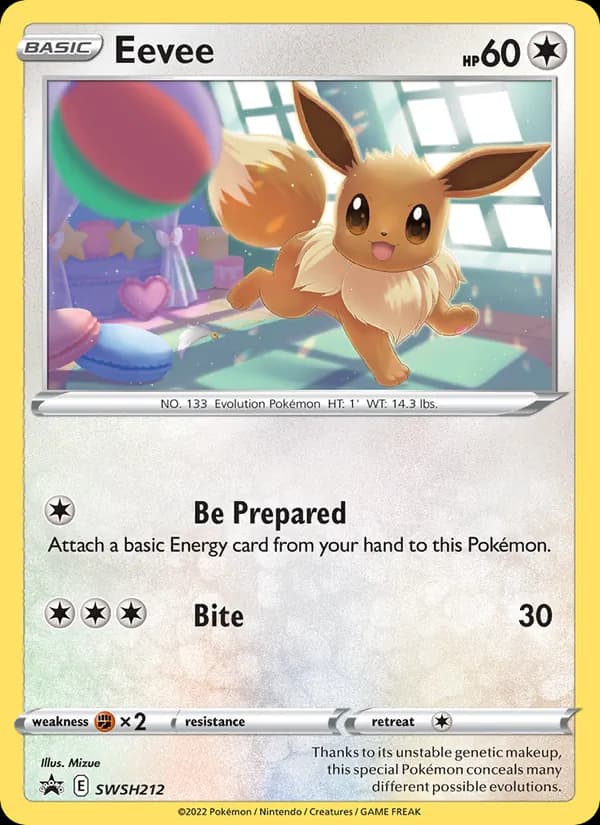 Eevee SWSH212/307, SWSH Black Star Promos