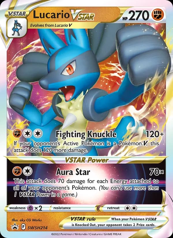 Lucario VSTAR SWSH214/307, SWSH Black Star Promos