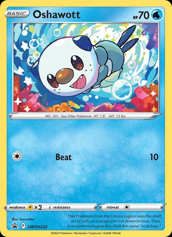 Oshawott SWSH222/307, SWSH Black Star Promos