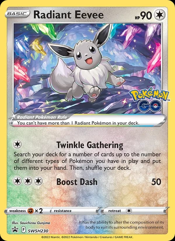 Radiant Eevee SWSH230/307, SWSH Black Star Promos