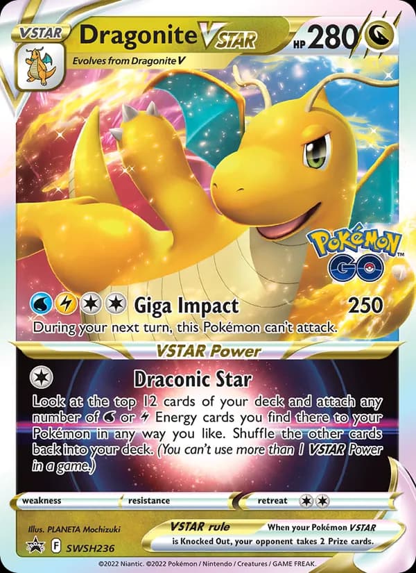 Dragonite VSTAR SWSH236/307, SWSH Black Star Promos