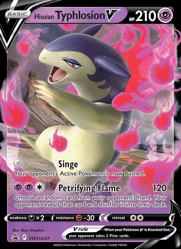 Hisuian Typhlosion V SWSH237/307, SWSH Black Star Promos
