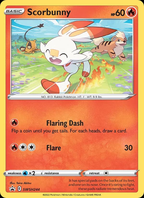 Scorbunny SWSH244/307, SWSH Black Star Promos