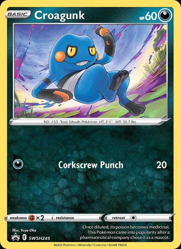 Croagunk SWSH245/307, SWSH Black Star Promos