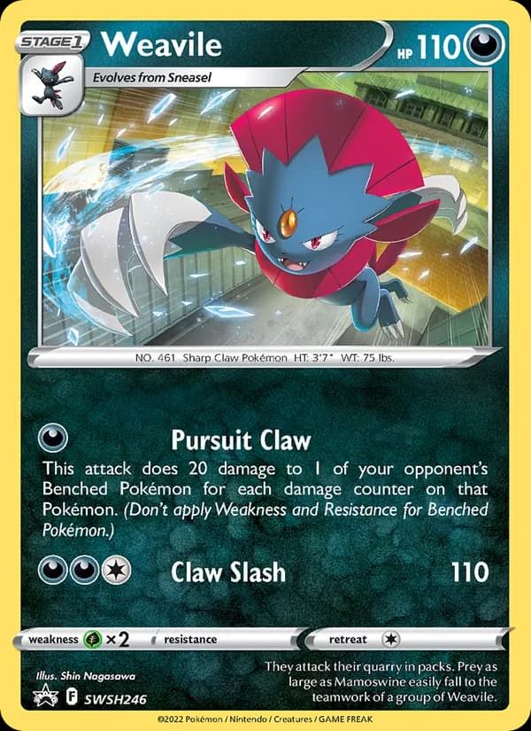 Weavile SWSH246/307, SWSH Black Star Promos