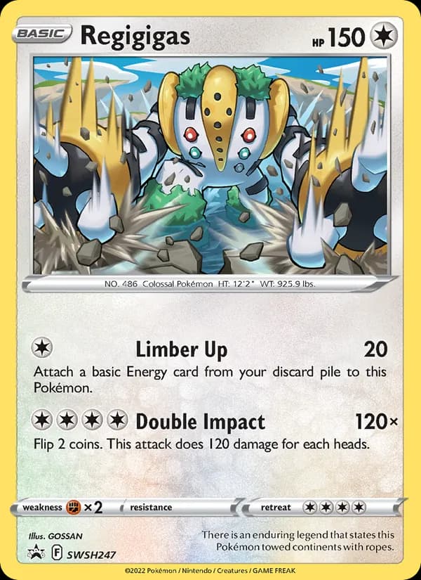 Regigigas SWSH247/307, SWSH Black Star Promos