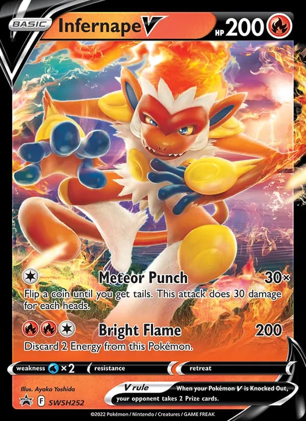Infernape V SWSH252/307, SWSH Black Star Promos