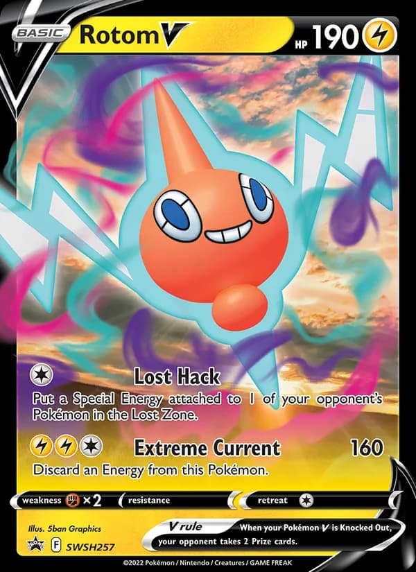 Rotom V SWSH257/307, SWSH Black Star Promos