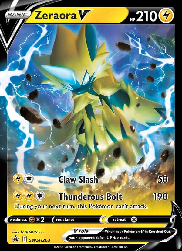 Zeraora V SWSH263/307, SWSH Black Star Promos