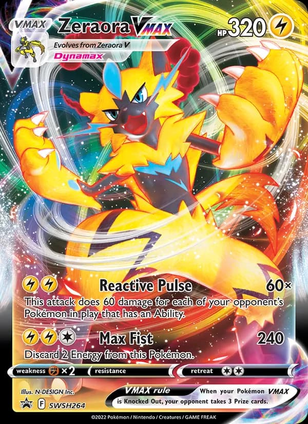 Zeraora VMAX SWSH264/307, SWSH Black Star Promos