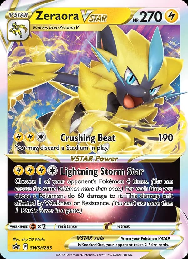Zeraora VSTAR SWSH265/307, SWSH Black Star Promos