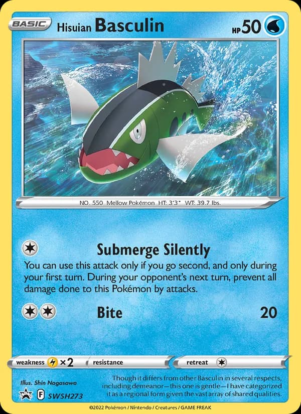 Hisuian Basculin SWSH273/307, SWSH Black Star Promos