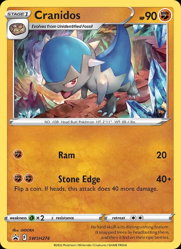 Cranidos SWSH274/307, SWSH Black Star Promos