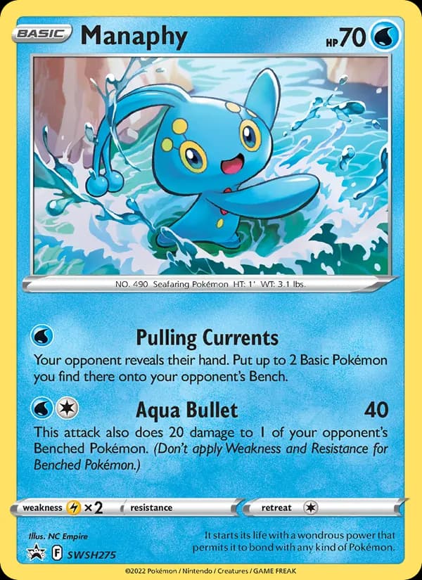 Manaphy SWSH275/307, SWSH Black Star Promos