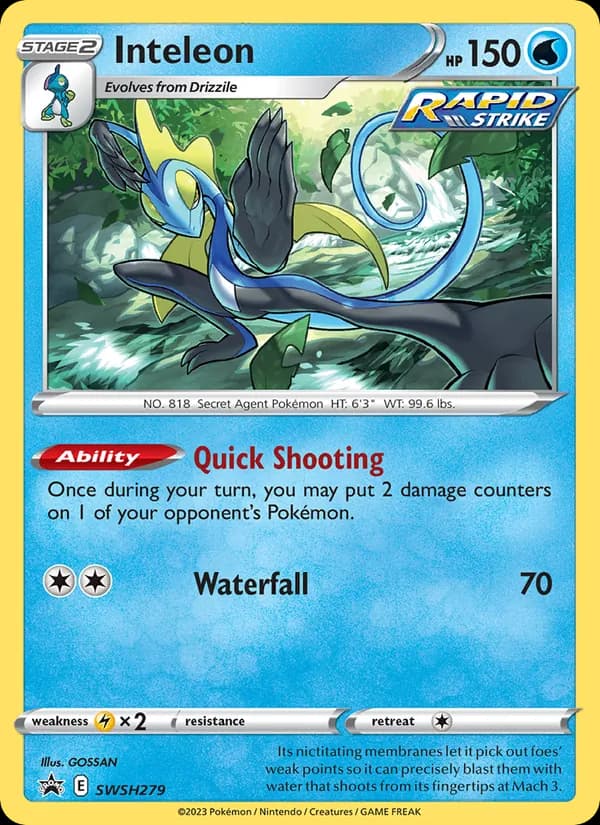 Inteleon SWSH279/307, SWSH Black Star Promos