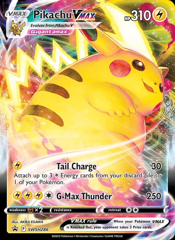 Pikachu VMAX SWSH286/307, SWSH Black Star Promos