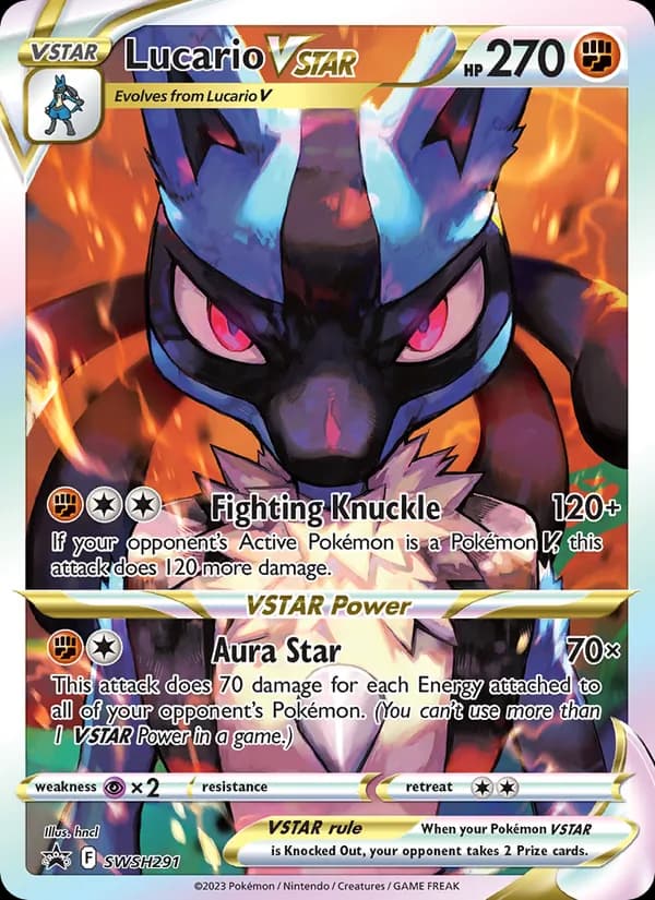 Lucario VSTAR SWSH291/307, SWSH Black Star Promos