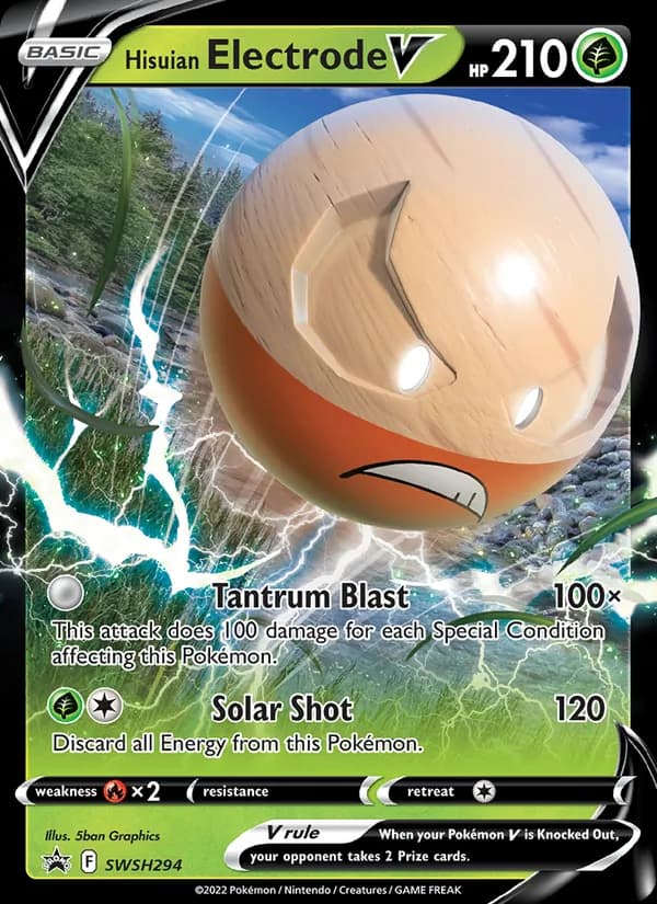 Hisuian Electrode V SWSH294/307, SWSH Black Star Promos