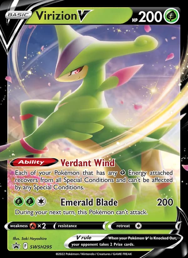Virizion V SWSH295/307, SWSH Black Star Promos