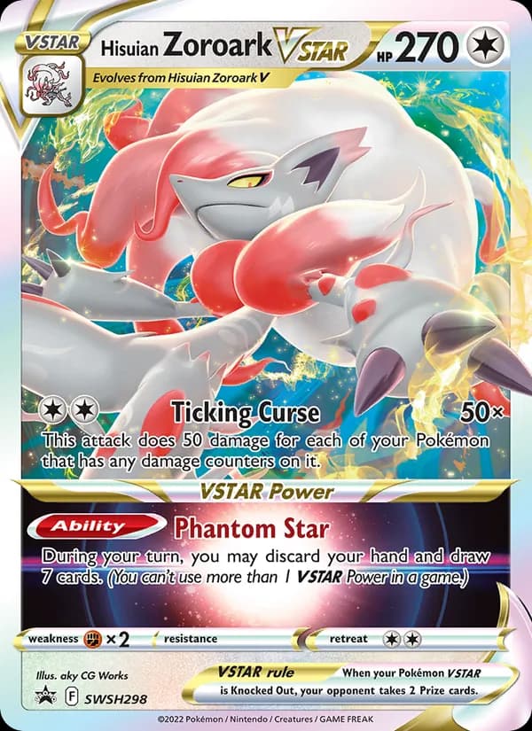 Hisuian Zoroark VSTAR SWSH298/307, SWSH Black Star Promos