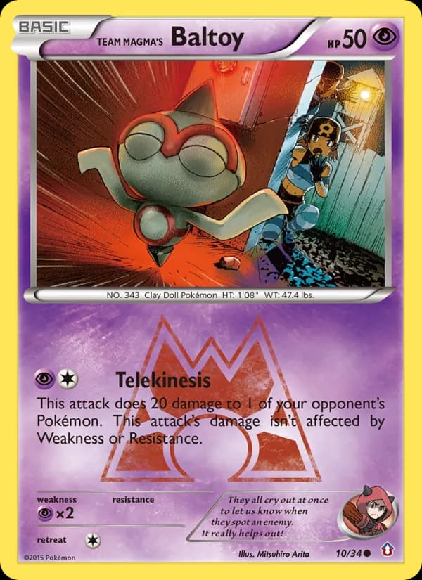 Team Magma's Baltoy 10/34, Double Crisis